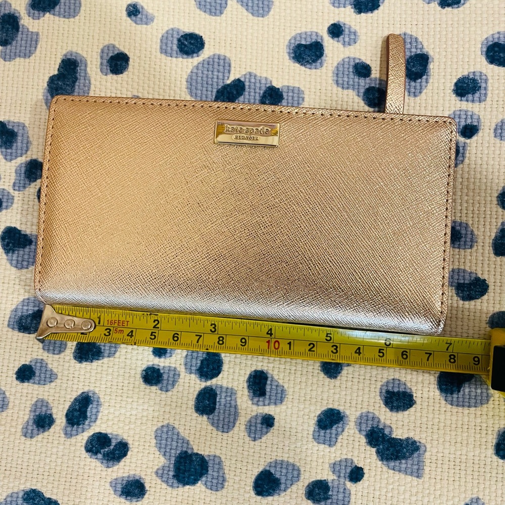 NWT Kate Spade Stacy Laurel Way Wallet in rose gold